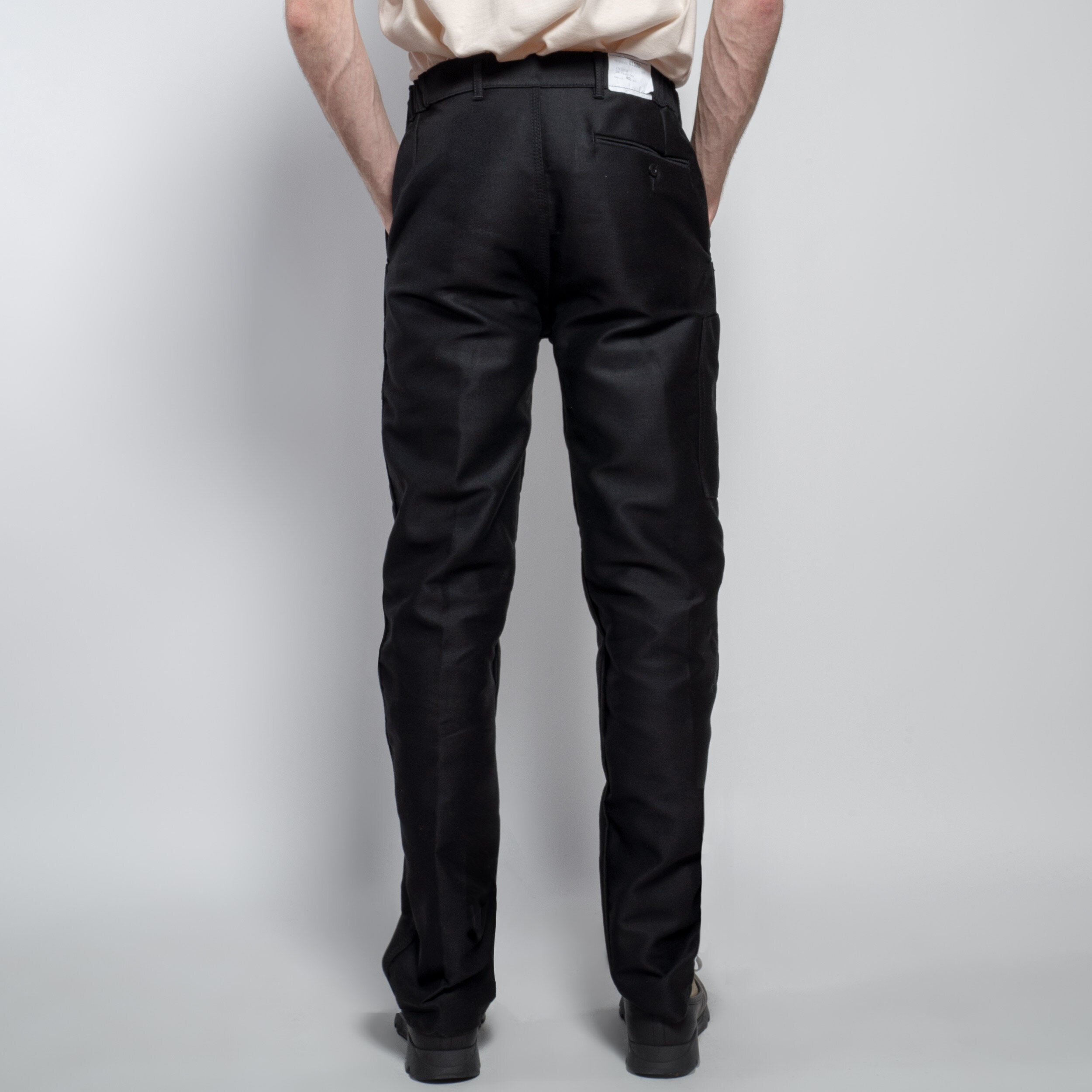 Le Laboureur French Moleskin Work Pant in Black