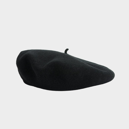 Le Laboureur Black Wool Beret