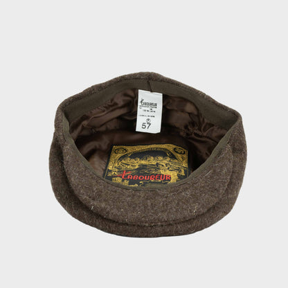 Le Laboureur Flat cap in carded Wool