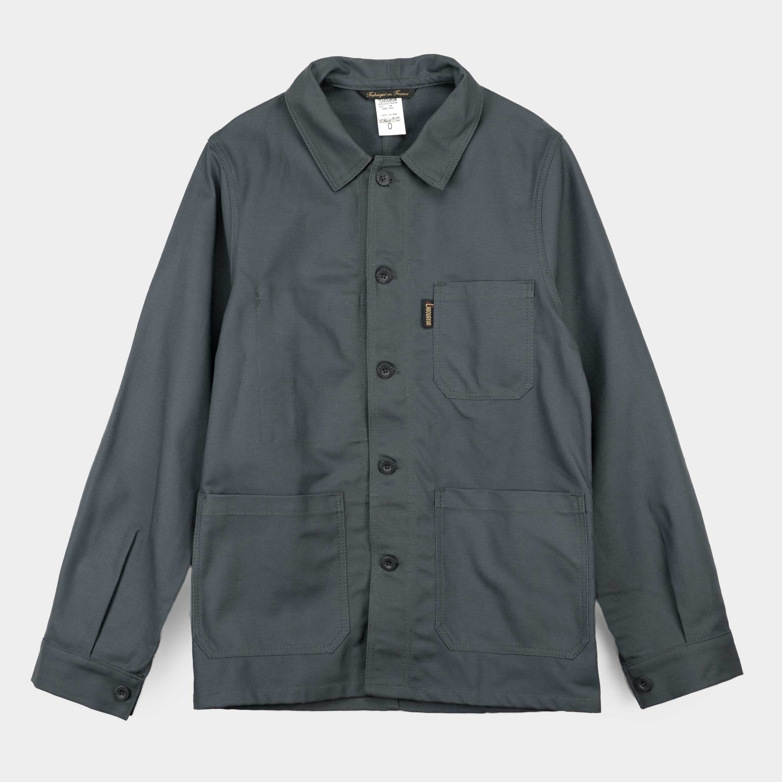 Le Laboureur French Cotton Work Jacket in Grey