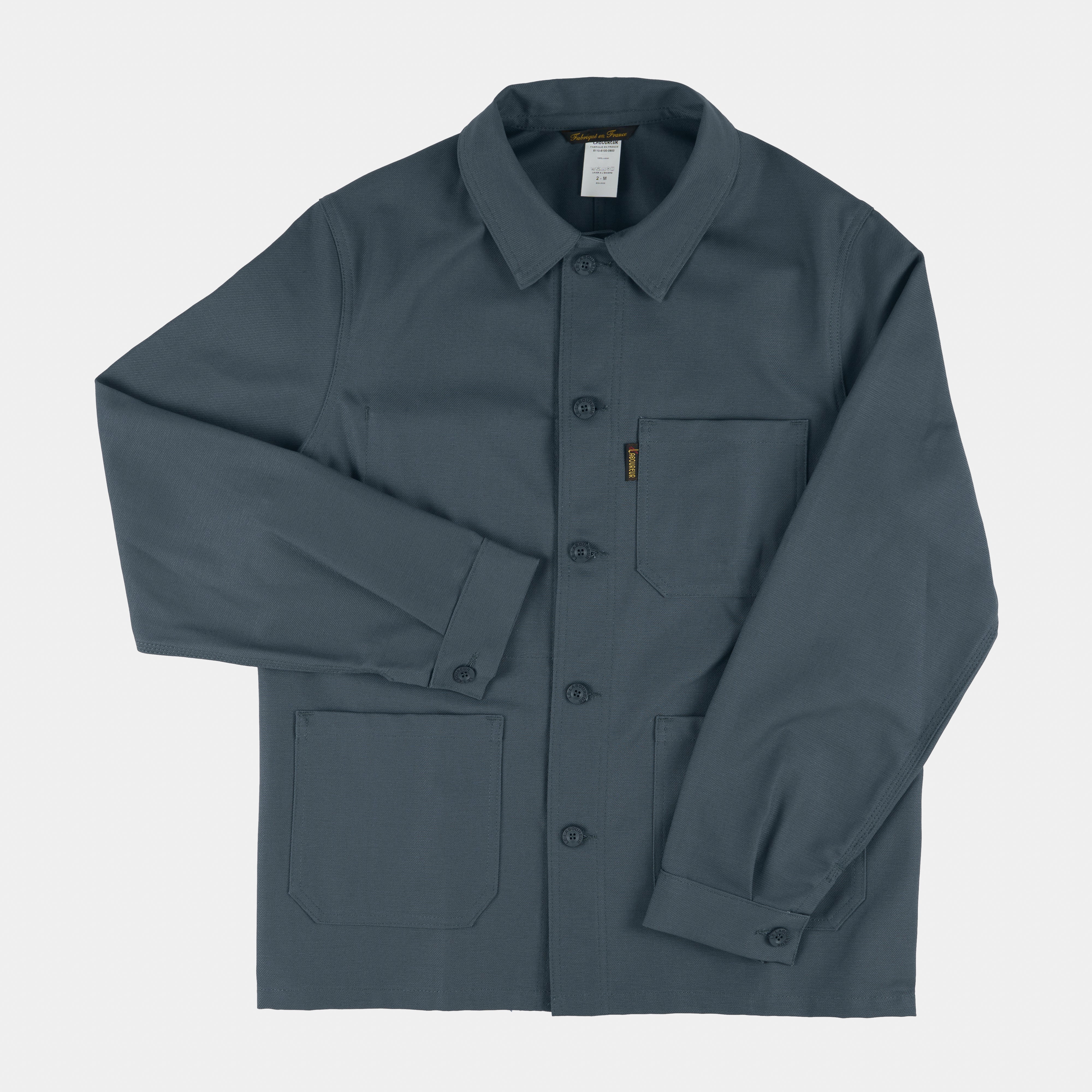 Le Laboureur French Cotton Work Jacket in Grey