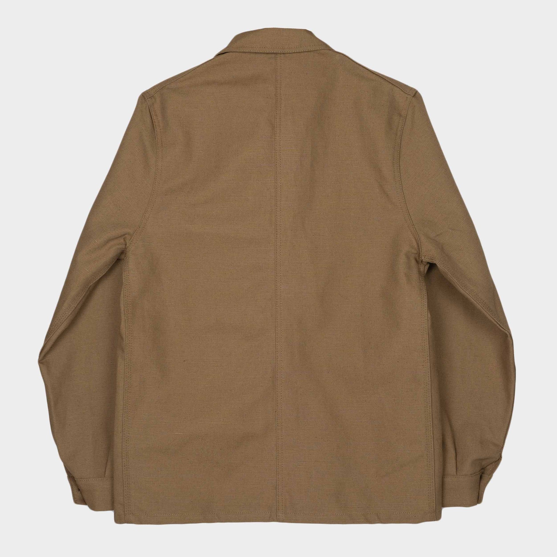 Le Laboureur French Linen Work Jacket in Hazelnut