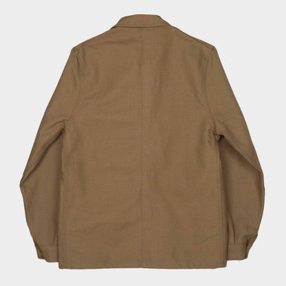 Le Laboureur French Linen Work Jacket in Hazelnut