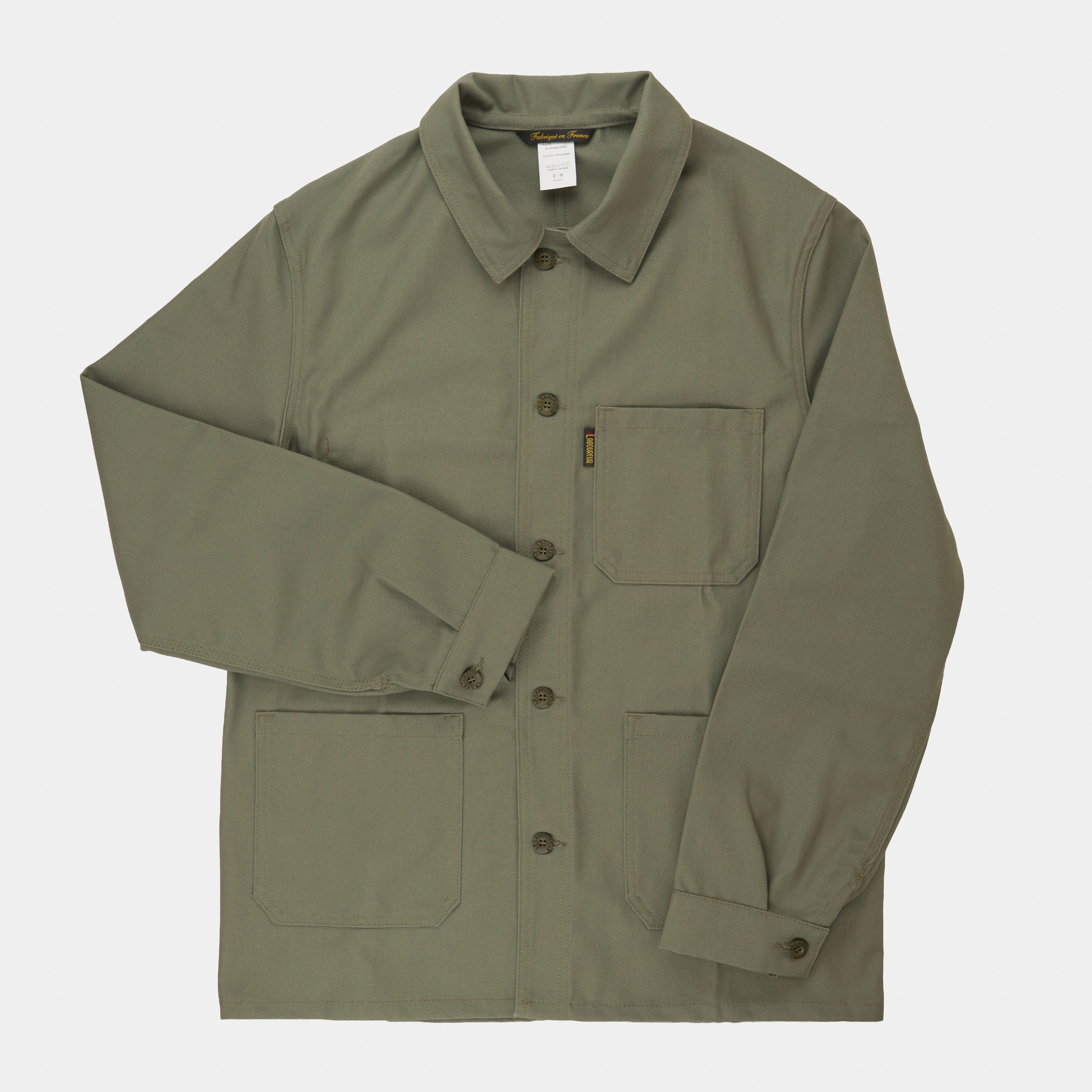 Le Laboureur Work Jacket in Olive Green