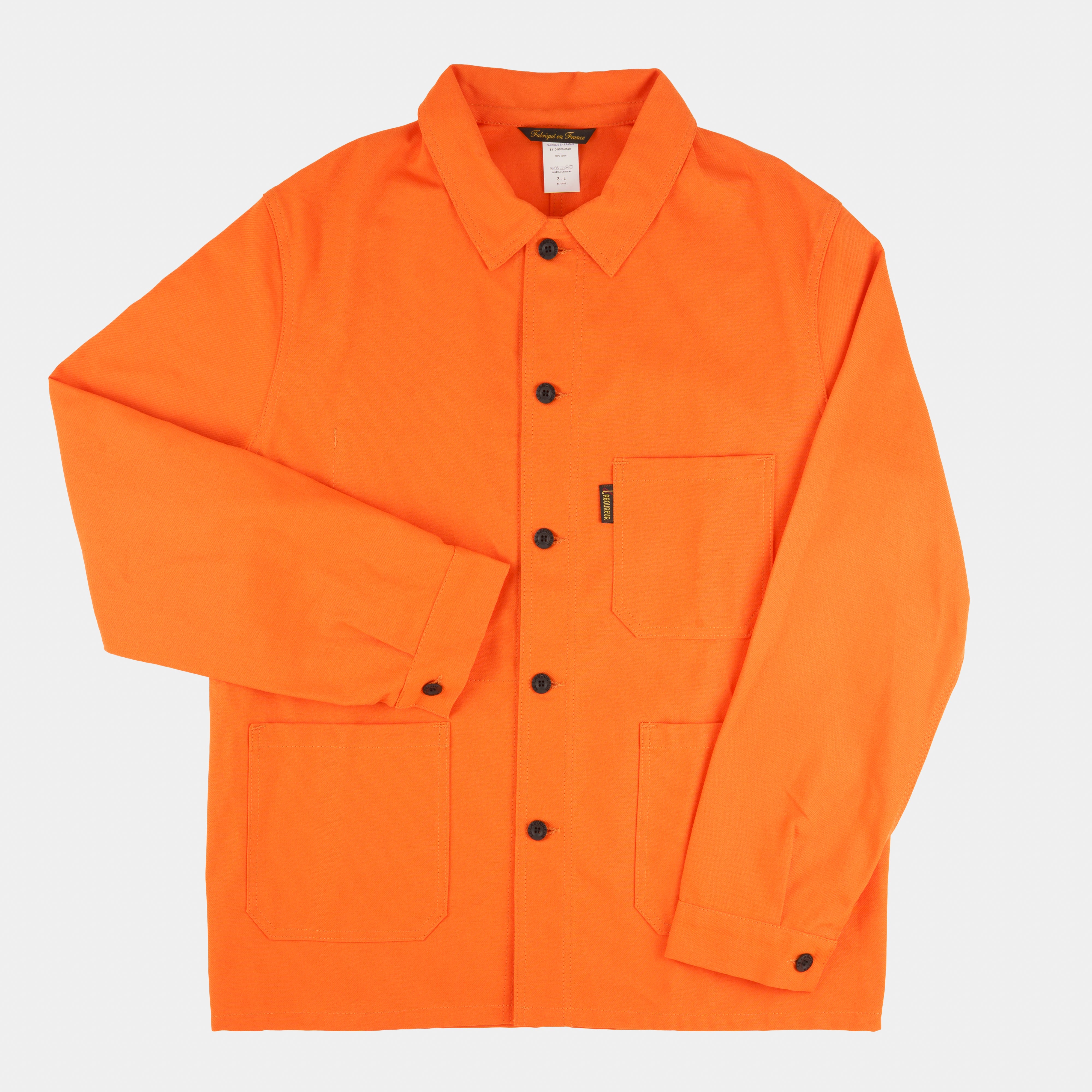 Le Laboureur French Cotton Work Jacket in Safety Orange – Gardenheir