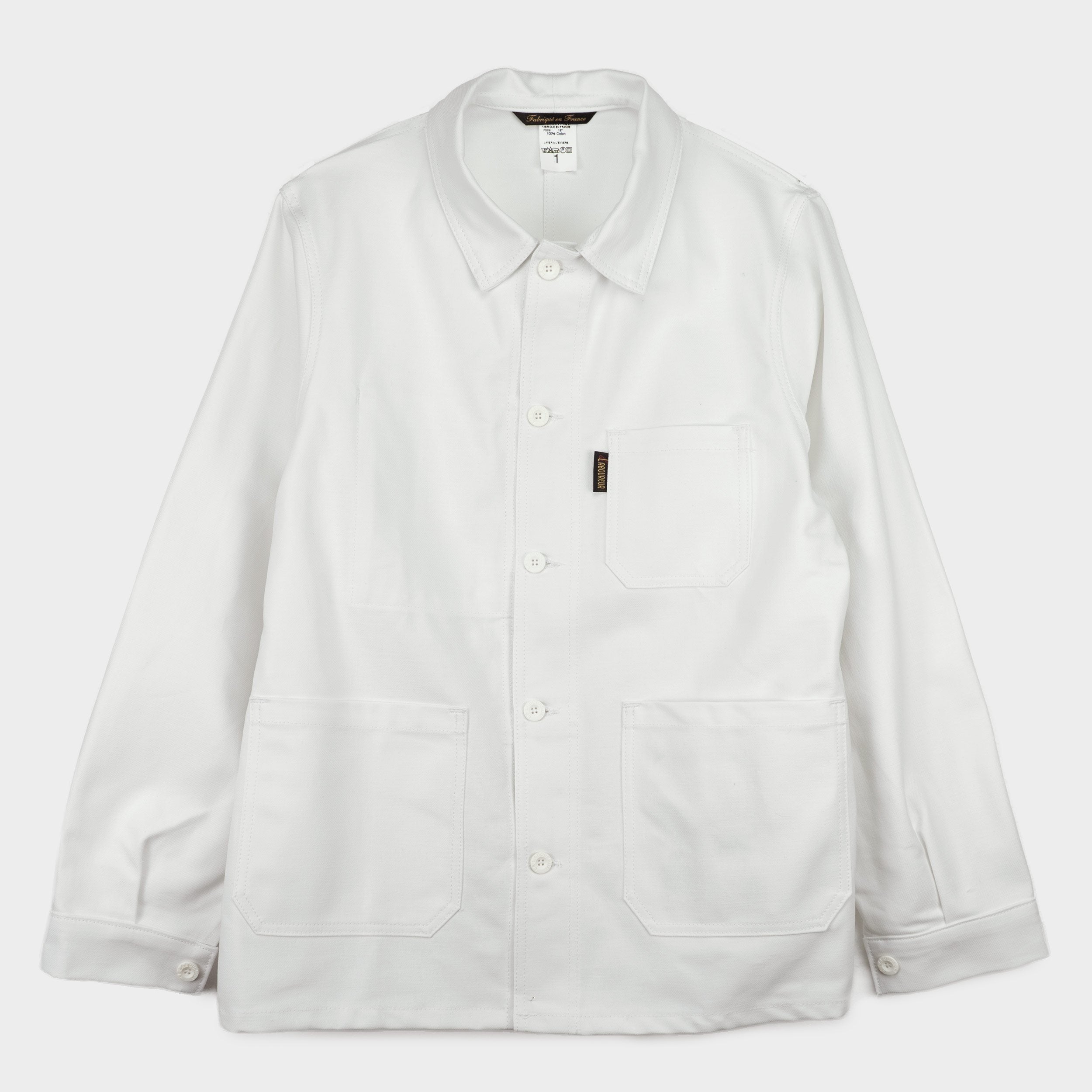 (Sold Out) Le Laboureur for Gardenheir French Denim Work Jacket in White