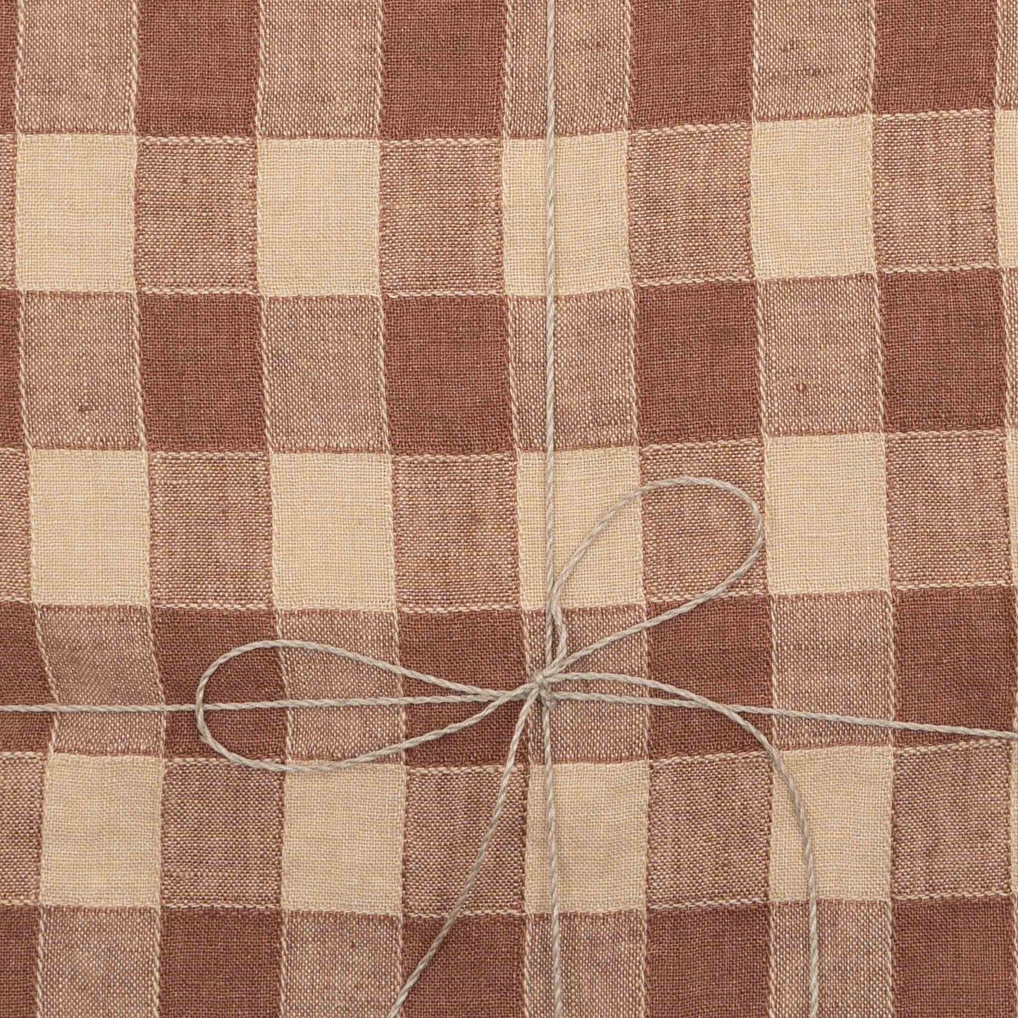 French Linen Tablecloth in Gingham