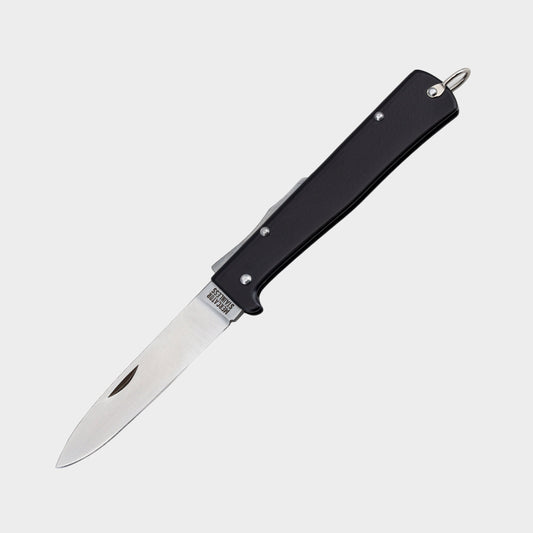 Mercator Classic Black Pocket Knife with Stainless Steel Blade and Clip
