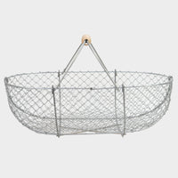 Traditional French Galvanized Harvest Basket
