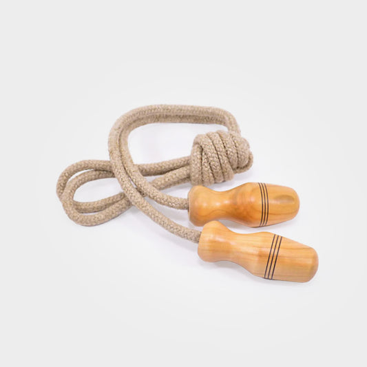 Classic Kid's Jump Rope with Wood Fixed Handle. 2m