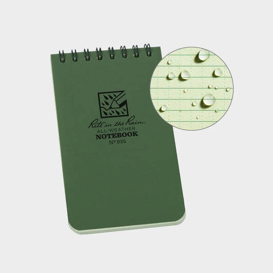 Waterproof Pocket Top Spiral Notebook - Lined Pages
