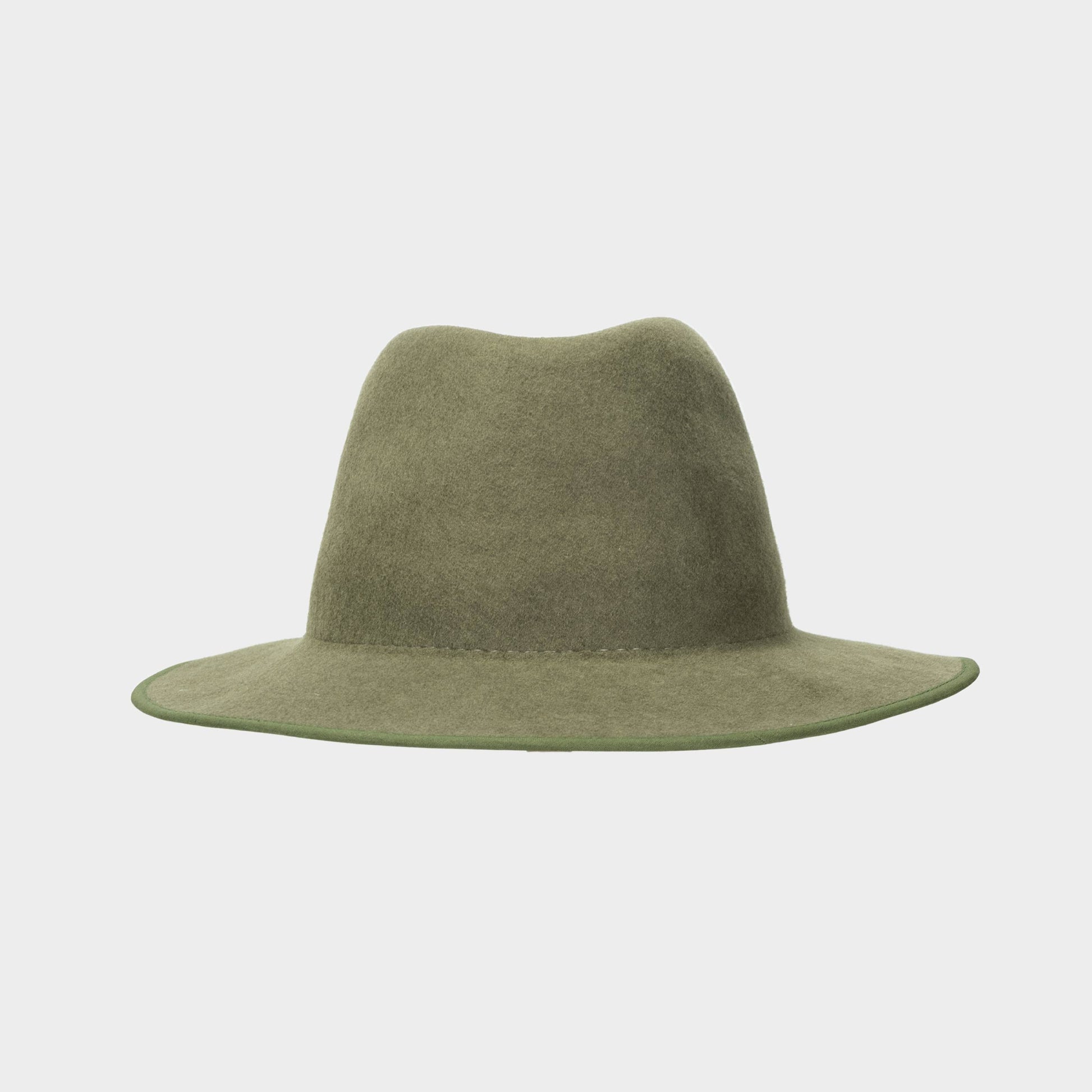 (Sold Out) Felted Wool Hat in Olive