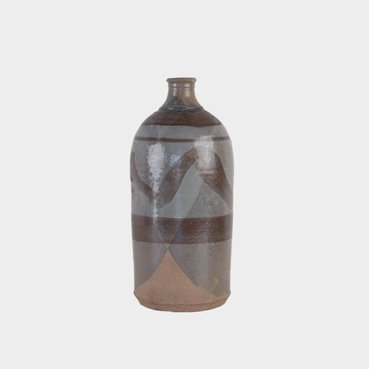 Vintage Patterned Ceramic Vase, 1970s