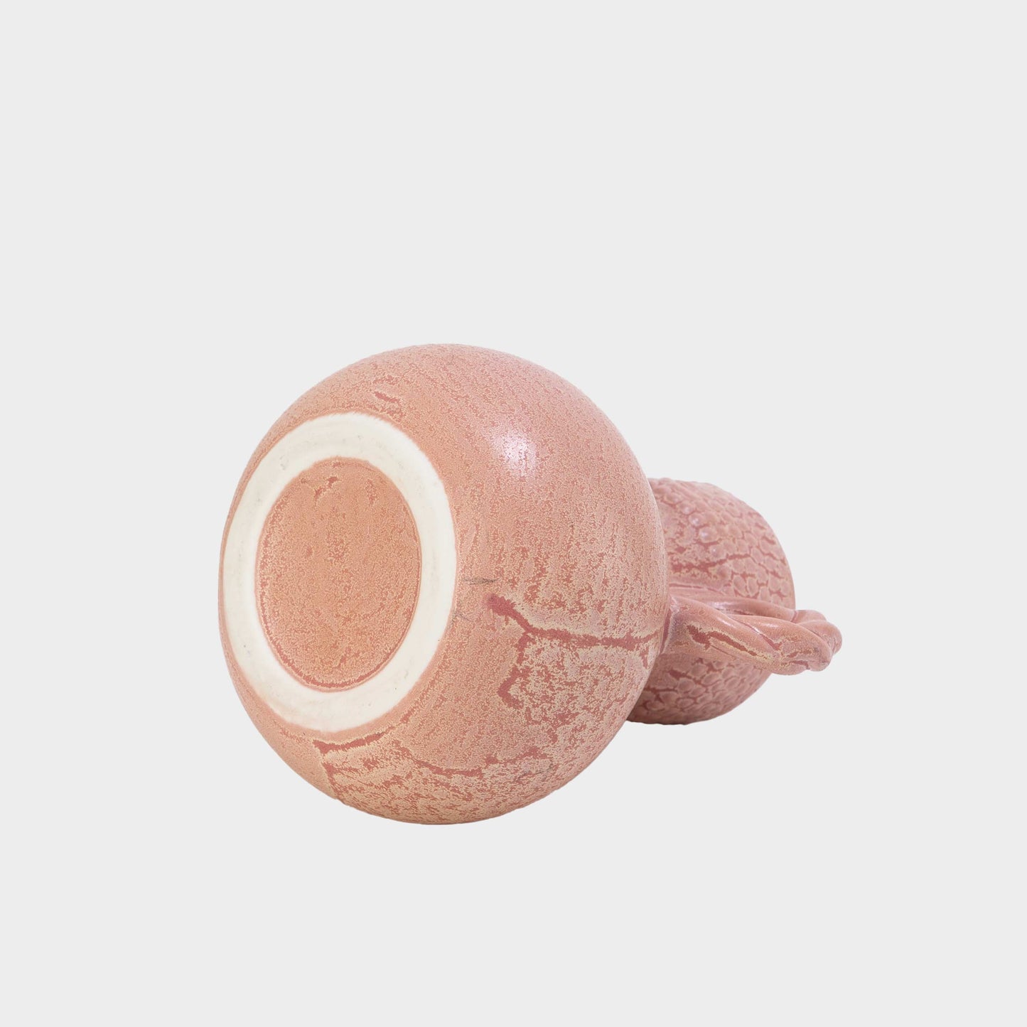 Vintage Pink Double Handled Vase