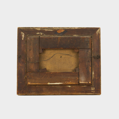 Antique Painting of Huddled Puppies, 1800s