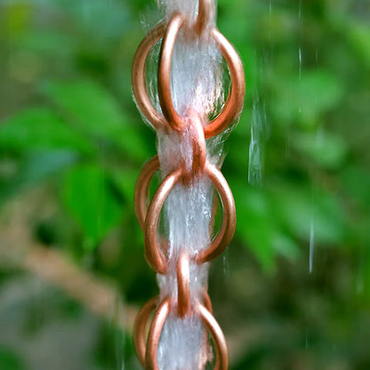 Copper Loop Rain Chain