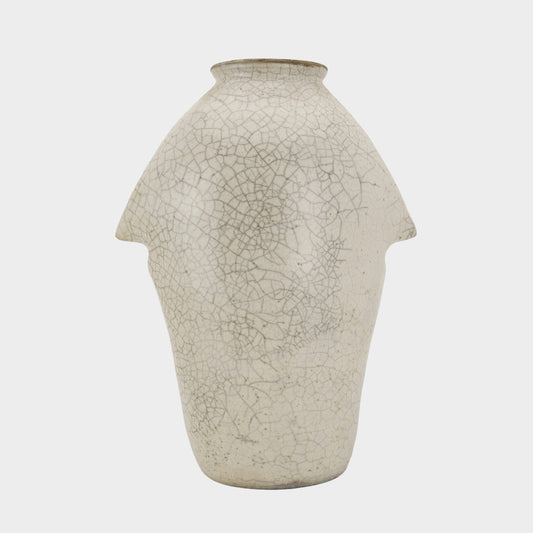 Vintage Large Raku Ceramic Vase