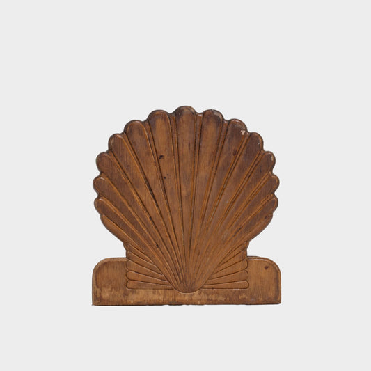 Vintage Wooden Shell Napkin Holder