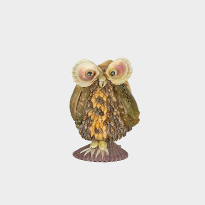 Vintage Seashell Owl