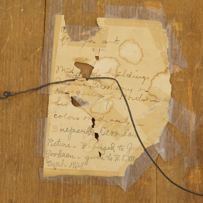 Antique Chromolithograph of Shepherd and Flock, Germany. 1800's