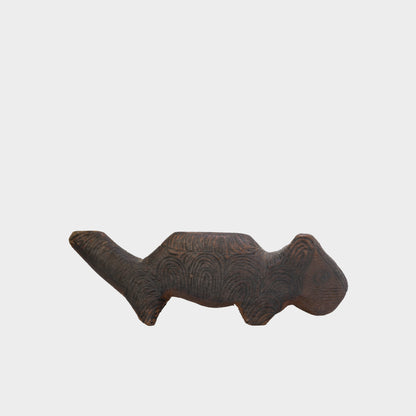 Vintage Folk Art Carved Squirrel
