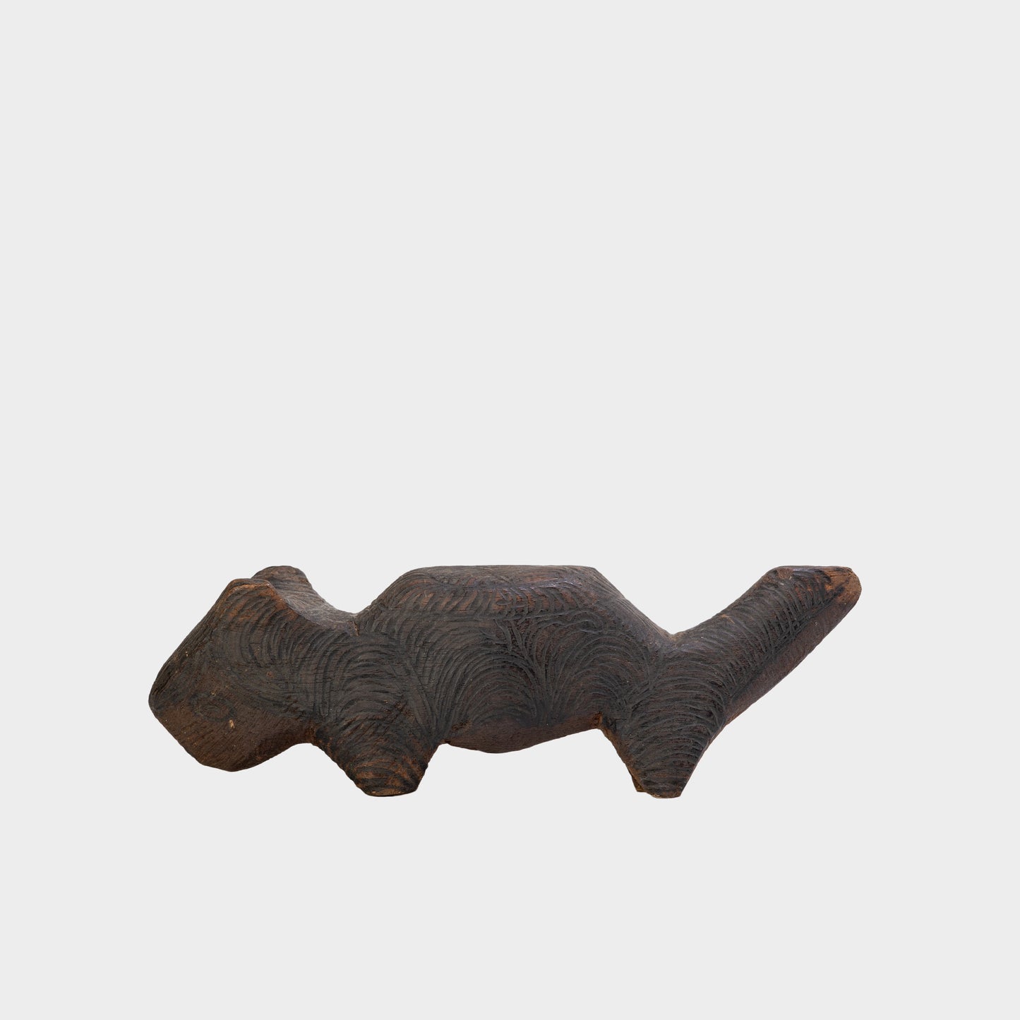 Vintage Folk Art Carved Squirrel