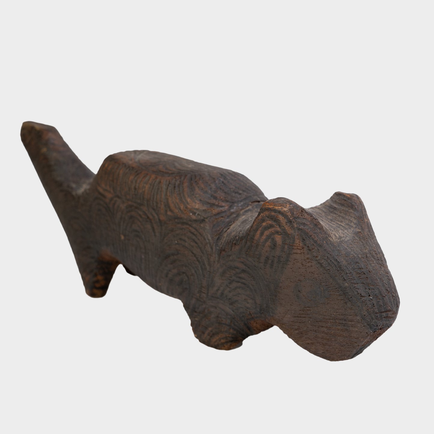 Vintage Folk Art Carved Squirrel