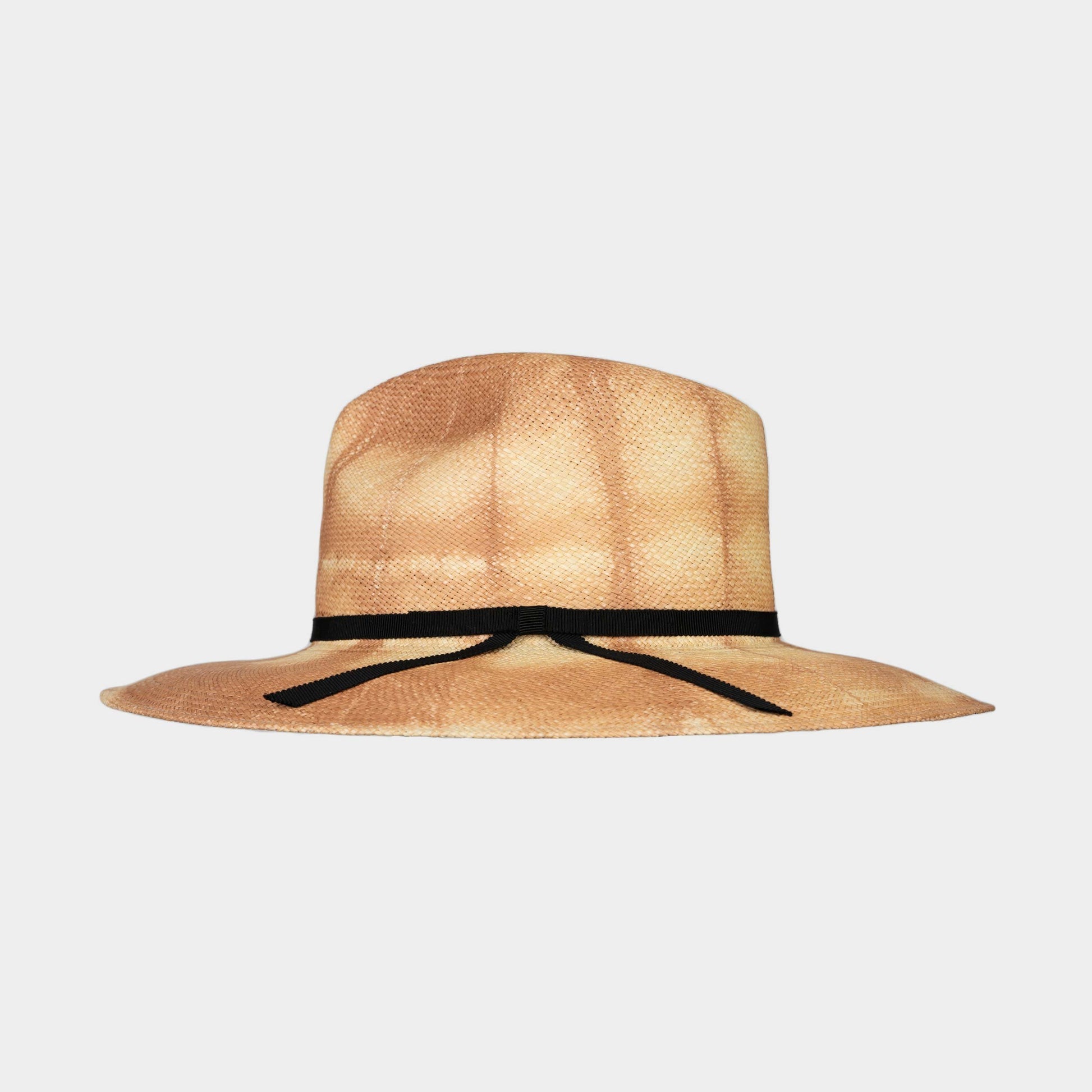 Handwoven Toquilla Straw hat in Dune Tie Dye