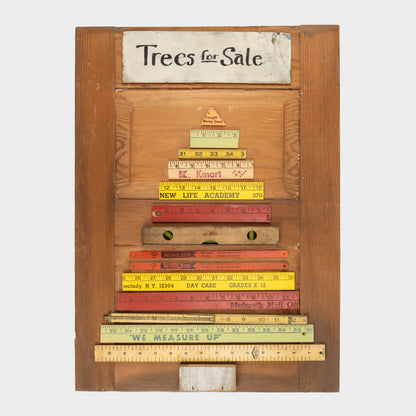 Vintage Ruler "Trees" Assemblage
