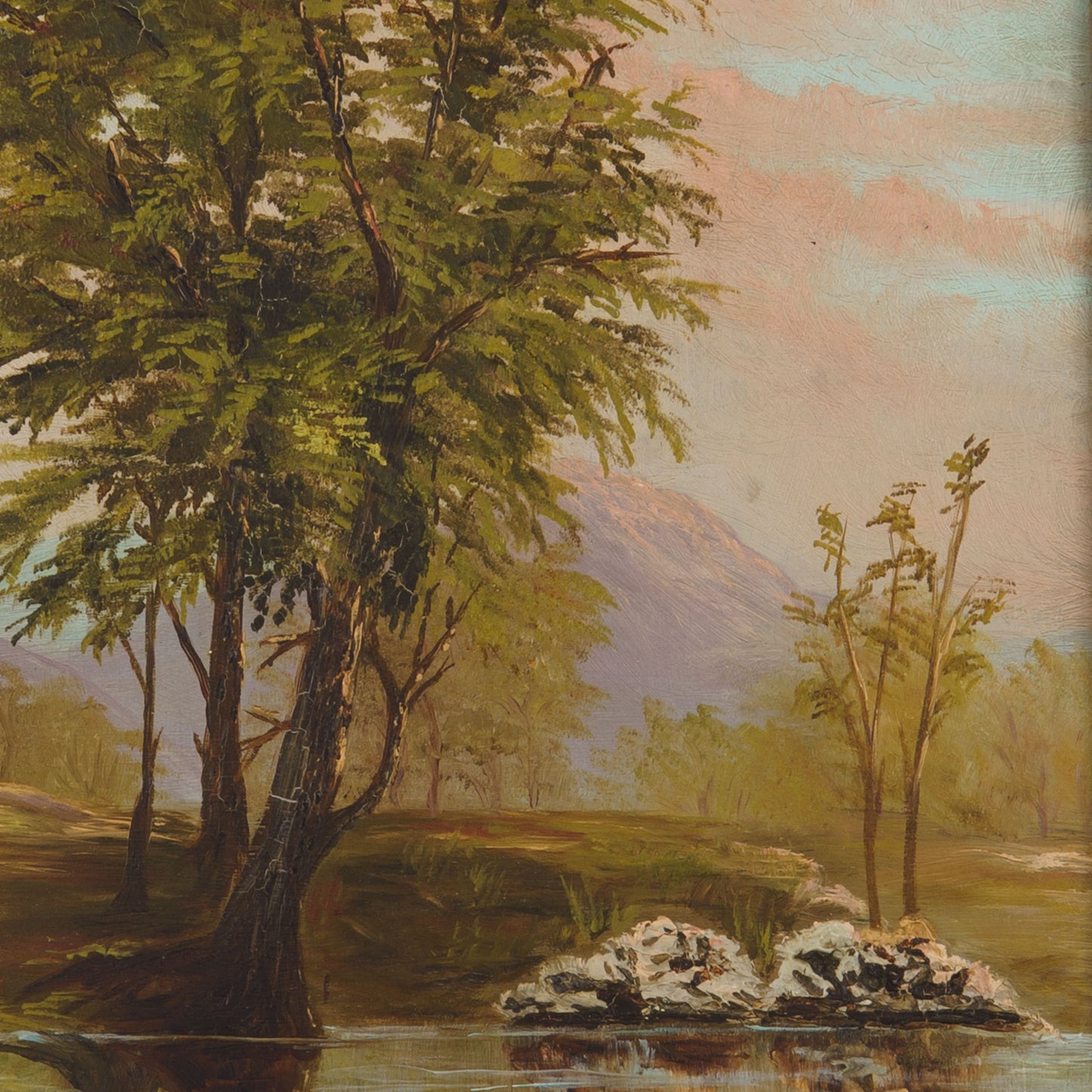 Antique Painting of Trees, 1900s