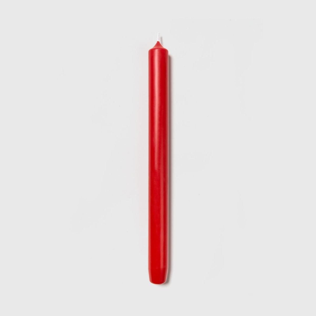 Set of 6 Trudon 8" Madeleine Taper Candles in Red