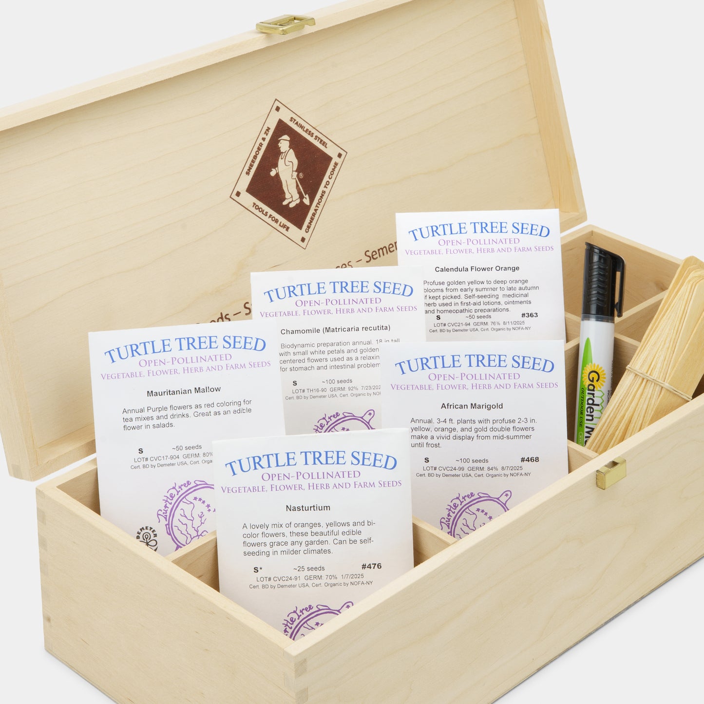 Biodynamic and Organic Edible Flower Seed Collection Set