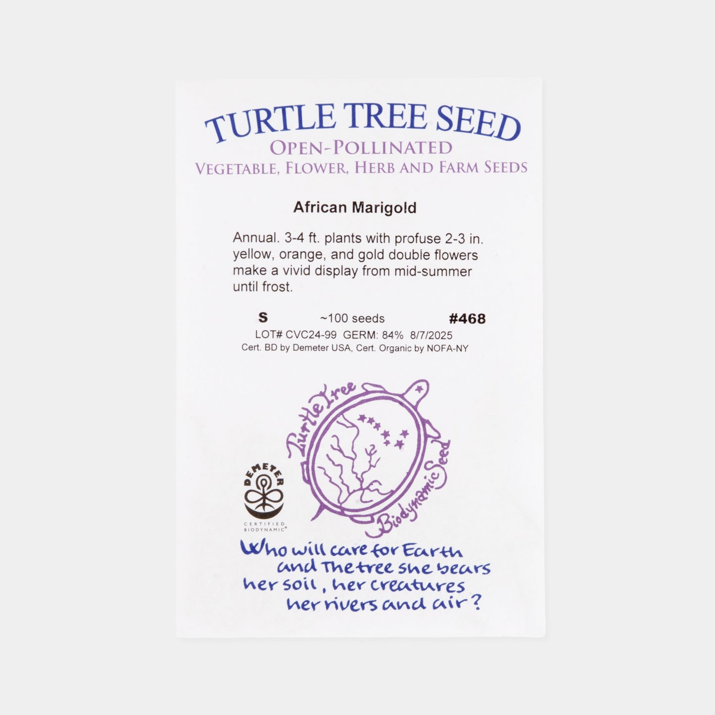 Biodynamic and Organic Edible Flower Seed Collection Set