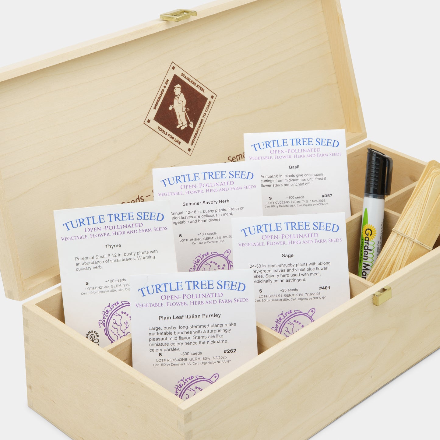 Biodynamic and Organic Essential Herbs Seed Collection Set