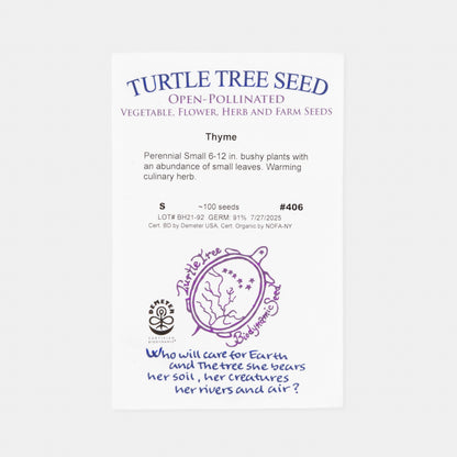 Biodynamic and Organic Essential Herbs Seed Collection Set