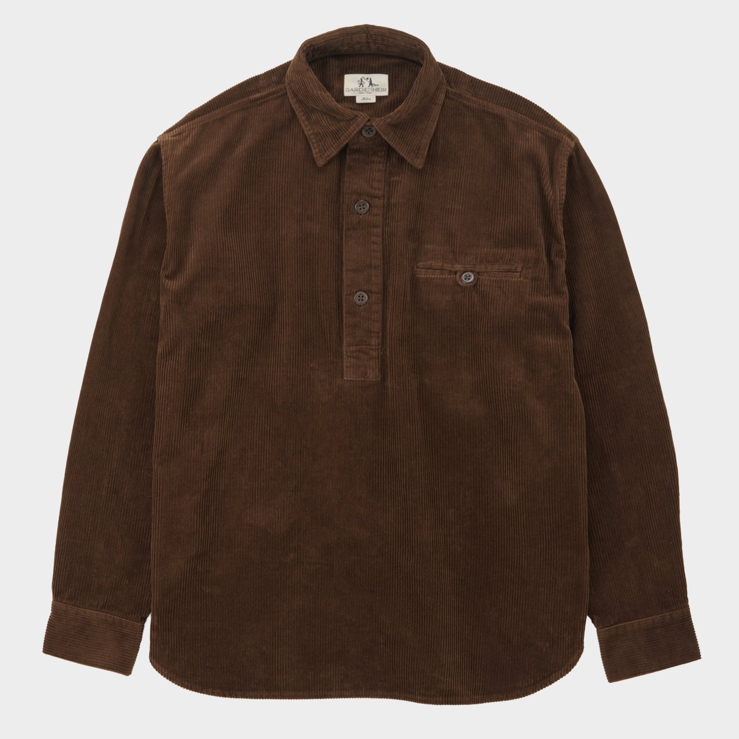 Japanese Cotton Corduroy Gardening Smock No. 2 in Walnut