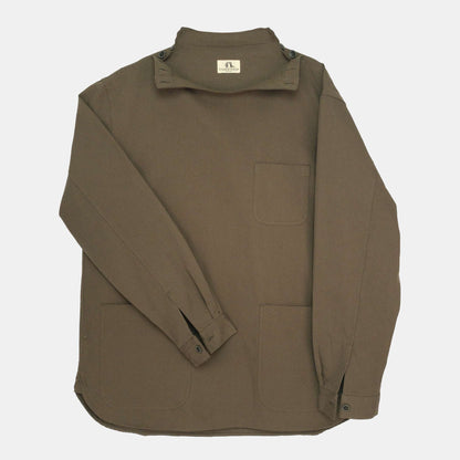Washed Cotton Drill Gardening Smock in Olive