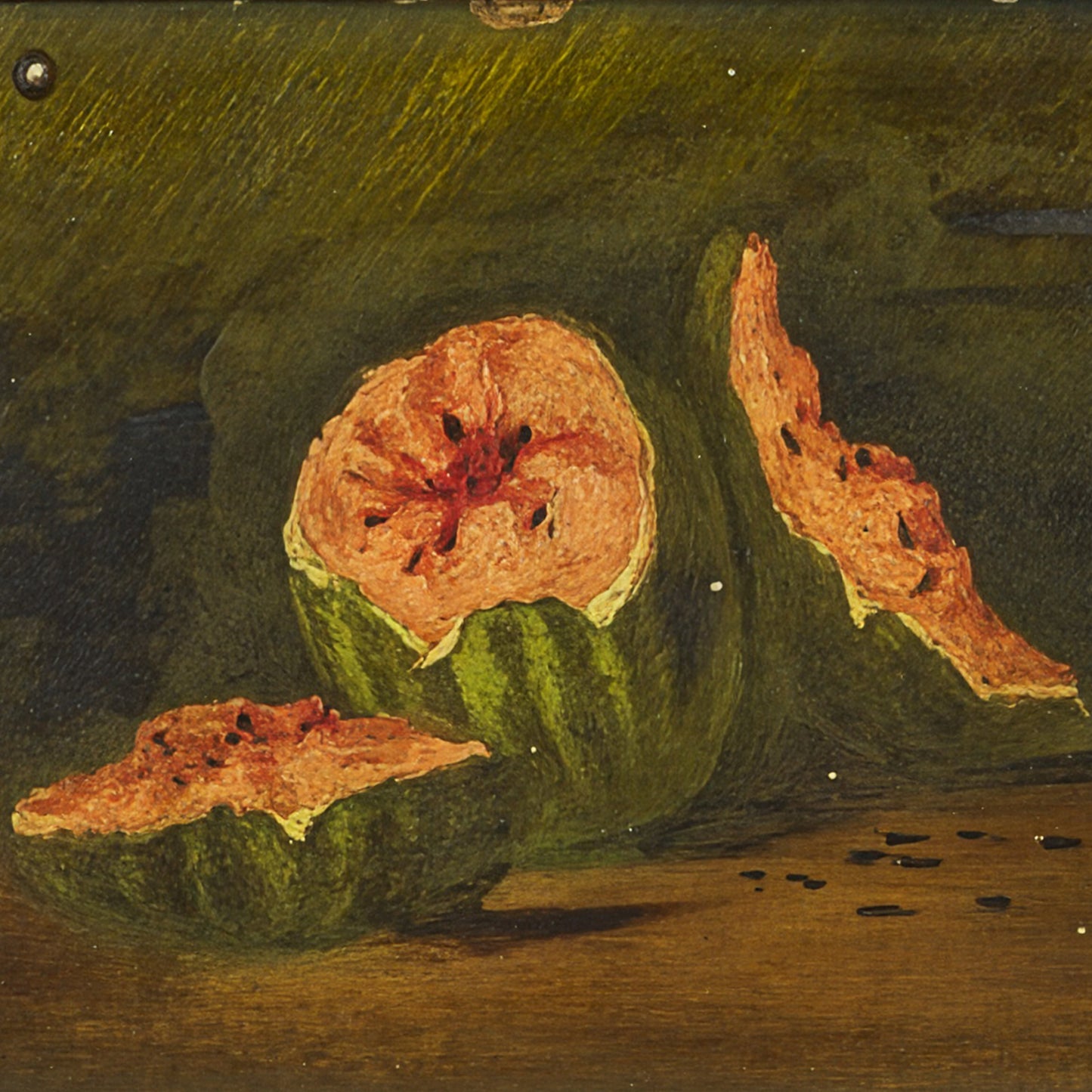 Antique Painting of Watermelon, 1800s