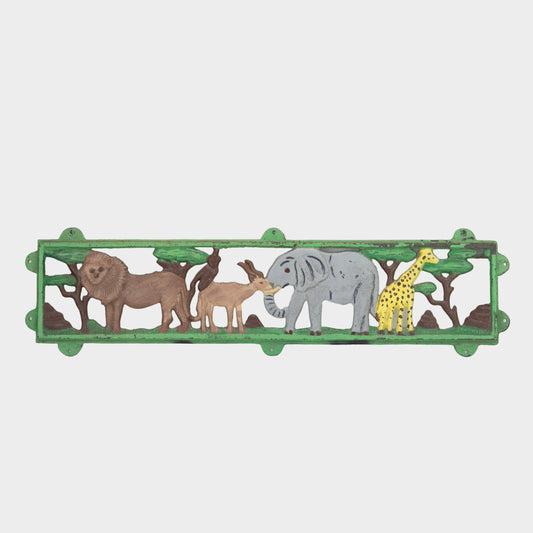 Vintage Cast Iron Zoo Plaque